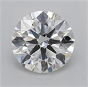 Natural Diamond 0.80 Carats, Round with Excellent Cut, H Color, SI1 Clarity and Certified by GIA