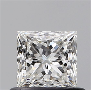 Picture of Natural Diamond 0.52 Carats, Princess with  Cut, G Color, VS2 Clarity and Certified by GIA