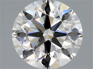 Picture of Natural Diamond 1.01 Carats, Round with Excellent Cut, I Color, SI1 Clarity and Certified by GIA