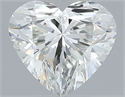 Natural Diamond 0.45 Carats, Heart with  Cut, I Color, VVS2 Clarity and Certified by GIA