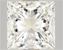 Diamante Natural 4.01 quilates, Princesa , Color J, claridad VVS2 y certificado IGI