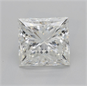 Natural Diamond 2.51 Carats, Princess with  Cut, J Color, SI2 Clarity and Certified by GIA