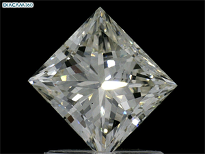 Picture of Natural Diamond 1.13 Carats, Princess with  Cut, L Color, VS1 Clarity and Certified by GIA