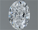 Natural Diamond 0.70 Carats, Oval with  Cut, D Color, VVS1 Clarity and Certified by GIA