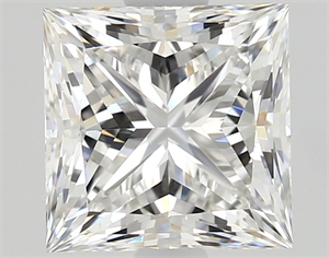Picture of Natural Diamond 1.53 Carats, Princess with  Cut, F Color, VVS1 Clarity and Certified by GIA