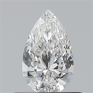 Foto Diamante Natural 0.50 quilates, De pera , Color E, claridad VVS1 y certificado GIA de