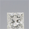 Natural Diamond 0.50 Carats, Princess with  Cut, H Color, SI1 Clarity and Certified by IGI