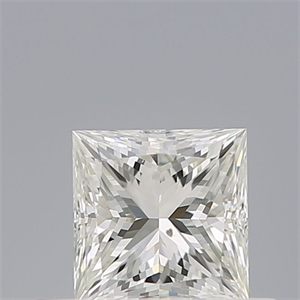 Picture of Natural Diamond 0.50 Carats, Princess with  Cut, H Color, SI1 Clarity and Certified by IGI