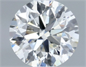 Natural Diamond 0.53 Carats, Round with Very Good Cut, I Color, VVS2 Clarity and Certified by IGI