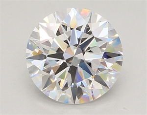 Picture of Lab Grown Diamond 3.05 Carats, Round with Ideal Cut, E Color, VVS2 Clarity and Certified by IGI