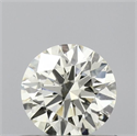 Natural Diamond 0.46 Carats, Round with Excellent Cut, K Color, VS2 Clarity and Certified by IGI