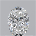Natural Diamond 0.50 Carats, Oval with  Cut, G Color, VS1 Clarity and Certified by GIA