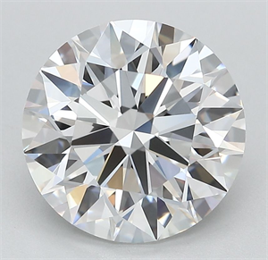 Picture of Lab Grown Diamond 4.04 Carats, Round with Ideal Cut, D Color, VVS2 Clarity and Certified by IGI