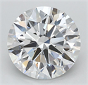 Lab Grown Diamond 4.04 Carats, Round with Ideal Cut, D Color, VVS2 Clarity and Certified by IGI