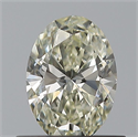 Natural Diamond 0.50 Carats, Oval with  Cut, J Color, VVS1 Clarity and Certified by IGI