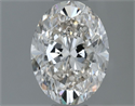 Natural Diamond 1.00 Carats, Oval with  Cut, H Color, VS1 Clarity and Certified by IGI