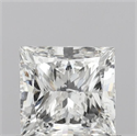 Natural Diamond 0.94 Carats, Princess with  Cut, H Color, I1 Clarity and Certified by GIA