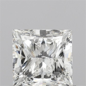 Picture of Natural Diamond 0.94 Carats, Princess with  Cut, H Color, I1 Clarity and Certified by GIA