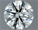 Natural Diamond 0.80 Carats, Round with Excellent Cut, I Color, VVS2 Clarity and Certified by IGI