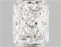 Natural Diamond 0.72 Carats, Radiant with  Cut, F Color, VVS1 Clarity and Certified by GIA