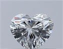 Natural Diamond 0.30 Carats, Heart with  Cut, G Color, VVS2 Clarity and Certified by GIA