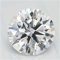 Del inventario de diamantes de laboratorio, 1.03 quilates, Redondo , Color D, claridad VVS2 y certificado IGI