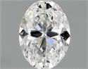 Diamante Natural 0.51 quilates, Ovalado , Color F, claridad VS2 y certificado GIA