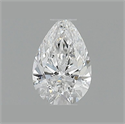 Natural Diamond 0.53 Carats, Pear with  Cut, E Color, VVS1 Clarity and Certified by GIA