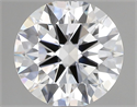 Lab Grown Diamond 1.08 Carats, Round with Ideal Cut, D Color, VVS2 Clarity and Certified by IGI
