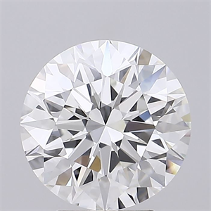 Picture of Natural Diamond 4.16 Carats, Round with Excellent Cut, F Color, VVS2 Clarity and Certified by GIA