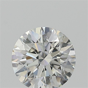 Picture of Natural Diamond 0.54 Carats, Round with Excellent Cut, I Color, VVS1 Clarity and Certified by GIA