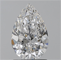 Natural Diamond 1.50 Carats, Pear with  Cut, D Color, SI2 Clarity and Certified by GIA