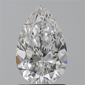 Picture of Natural Diamond 1.50 Carats, Pear with  Cut, D Color, SI2 Clarity and Certified by GIA