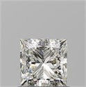 Natural Diamond 0.91 Carats, Princess with  Cut, J Color, VVS2 Clarity and Certified by GIA