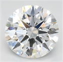 Lab Grown Diamond 3.06 Carats, Round with Ideal Cut, D Color, VVS1 Clarity and Certified by IGI