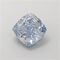 Picture of Lab Grown Diamond 1.72 Carats, CUSHION MODIFIED with  Cut, Fancy Intense Blue Color, VVS1 Clarity and Certified by IGI
