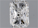Natural Diamond 0.73 Carats, Radiant with  Cut, D Color, SI2 Clarity and Certified by HRD