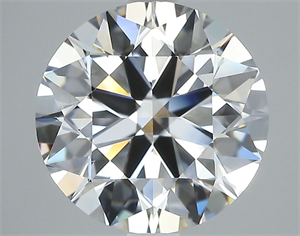 Picture of Natural Diamond 3.01 Carats, Round with Excellent Cut, E Color, IF Clarity and Certified by GIA