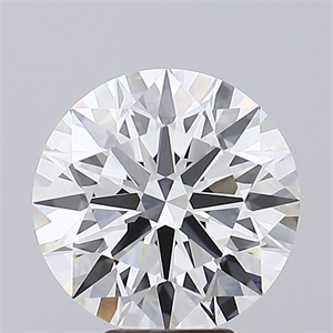 Picture of Lab Grown Diamond 6.08 Carats, Round with Ideal Cut, F Color, VVS2 Clarity and Certified by IGI