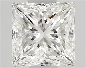 Picture of Natural Diamond 0.50 Carats, Princess with  Cut, G Color, VVS2 Clarity and Certified by GIA