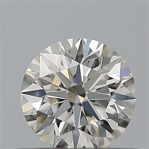 Picture of Natural Diamond 0.42 Carats, Round with Excellent Cut, H Color, IF Clarity and Certified by IGI
