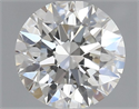 Natural Diamond 0.70 Carats, Round with Excellent Cut, H Color, IF Clarity and Certified by GIA