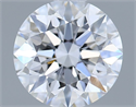 Lab Grown Diamond 1.03 Carats, Round with Excellent Cut, D Color, VVS1 Clarity and Certified by IGI