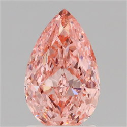 Picture of Lab Grown Diamond 1.76 Carats, Pear with  Cut, Fancy Vivid Pink Color, VVS1 Clarity and Certified by IGI