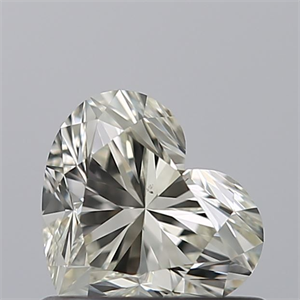 Picture of Natural Diamond 0.61 Carats, Heart with  Cut, I Color, VS2 Clarity and Certified by IGI