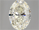 Natural Diamond 1.01 Carats, Oval with  Cut, K Color, VVS2 Clarity and Certified by GIA
