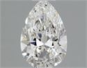 Natural Diamond 0.41 Carats, Pear with  Cut, E Color, VVS2 Clarity and Certified by GIA