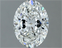 Natural Diamond 1.40 Carats, Oval with  Cut, H Color, SI1 Clarity and Certified by GIA