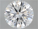 Lab Grown Diamond 6.01 Carats, Round with Excellent Cut, F Color, VVS2 Clarity and Certified by IGI