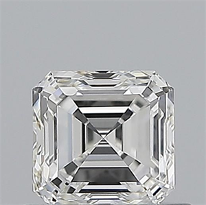 Picture of Natural Diamond 0.61 Carats, Asscher with  Cut, G Color, VVS1 Clarity and Certified by GIA